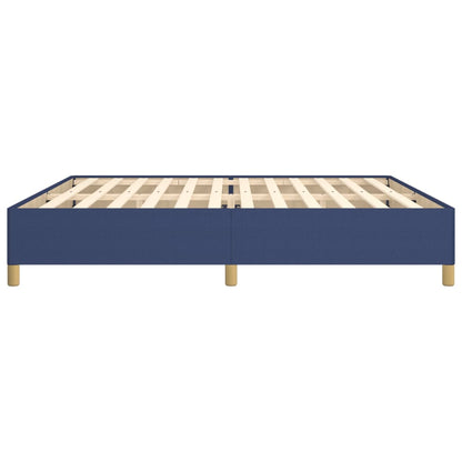 Bettgestell ohne Matratze Blau 200x200 cm Stoff
