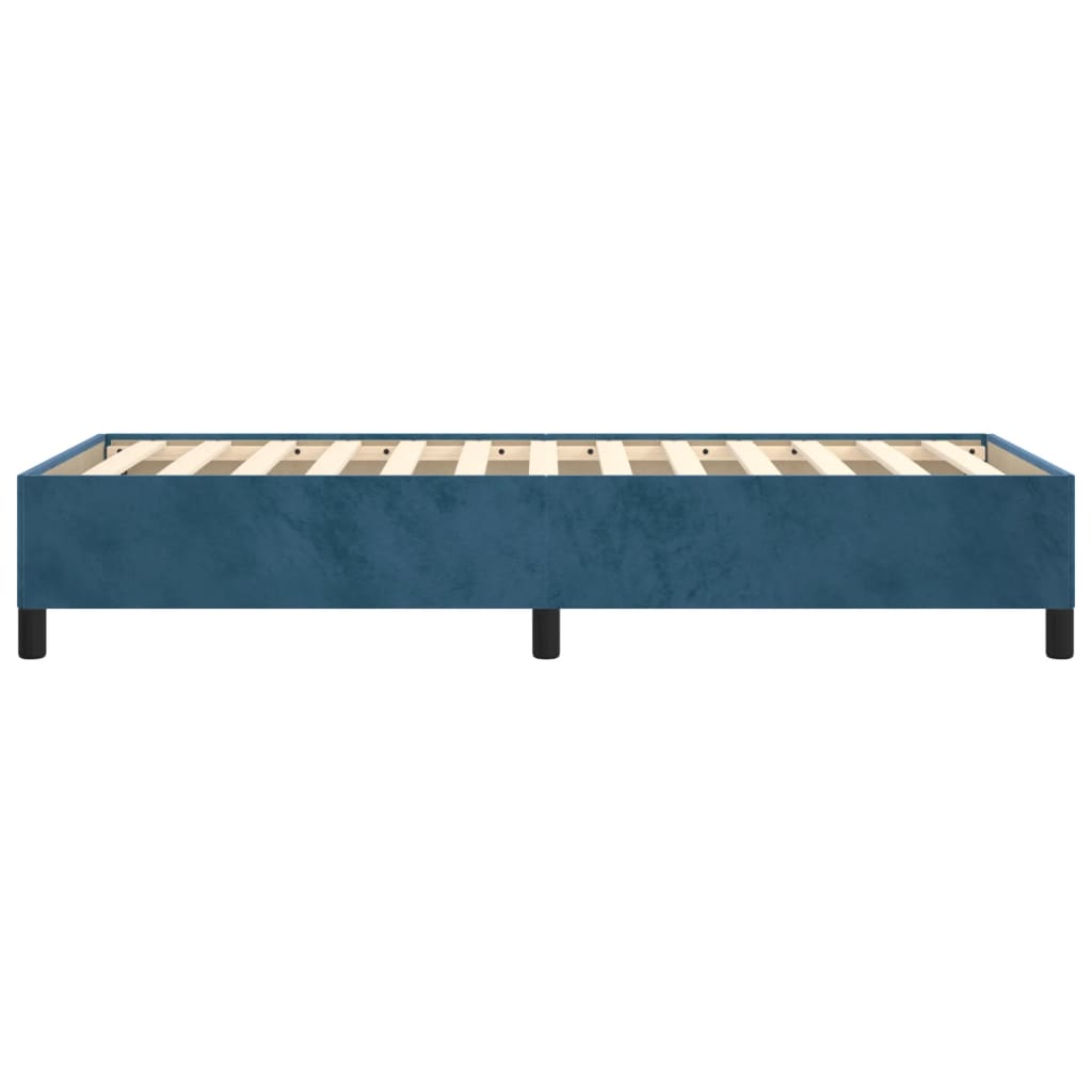 Bettgestell ohne Matratze Dunkelblau 80x200 cm Samt