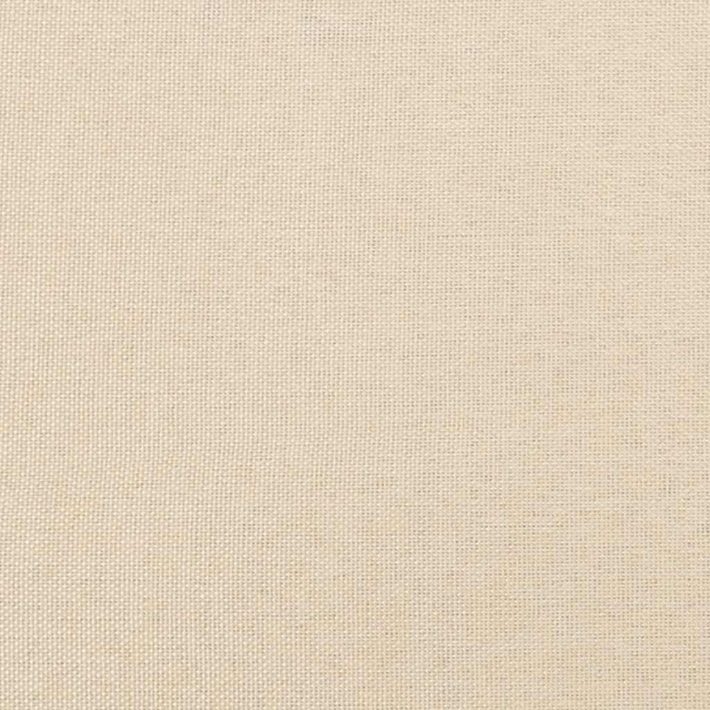 Bettgestell ohne Matratze Creme 180x200 cm Stoff