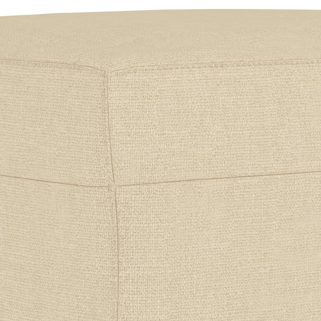 Fußhocker Creme 60x50x41 cm Stoff