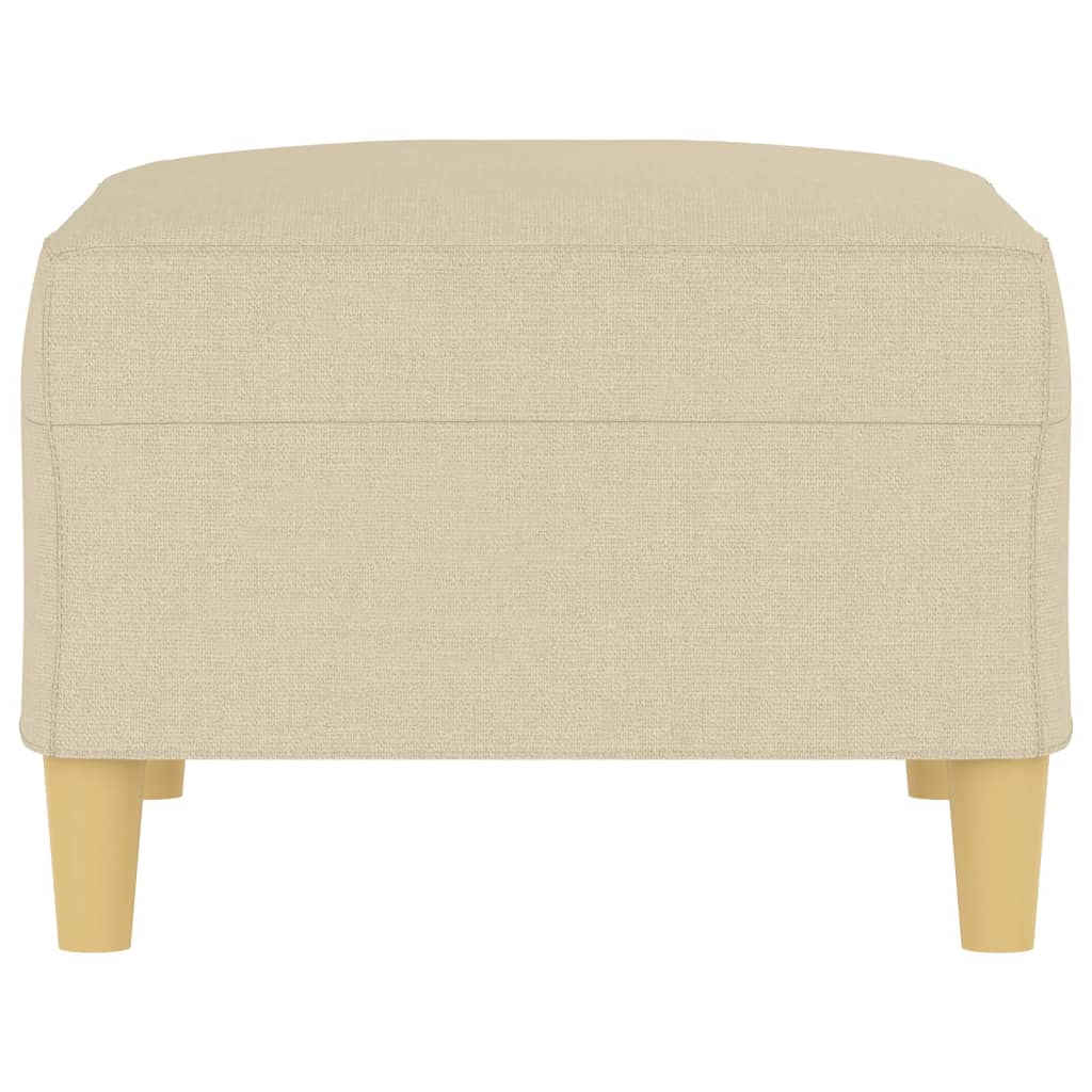 Fußhocker Creme 70x55x41 cm Stoff