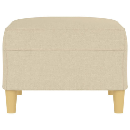 Fußhocker Creme 70x55x41 cm Stoff