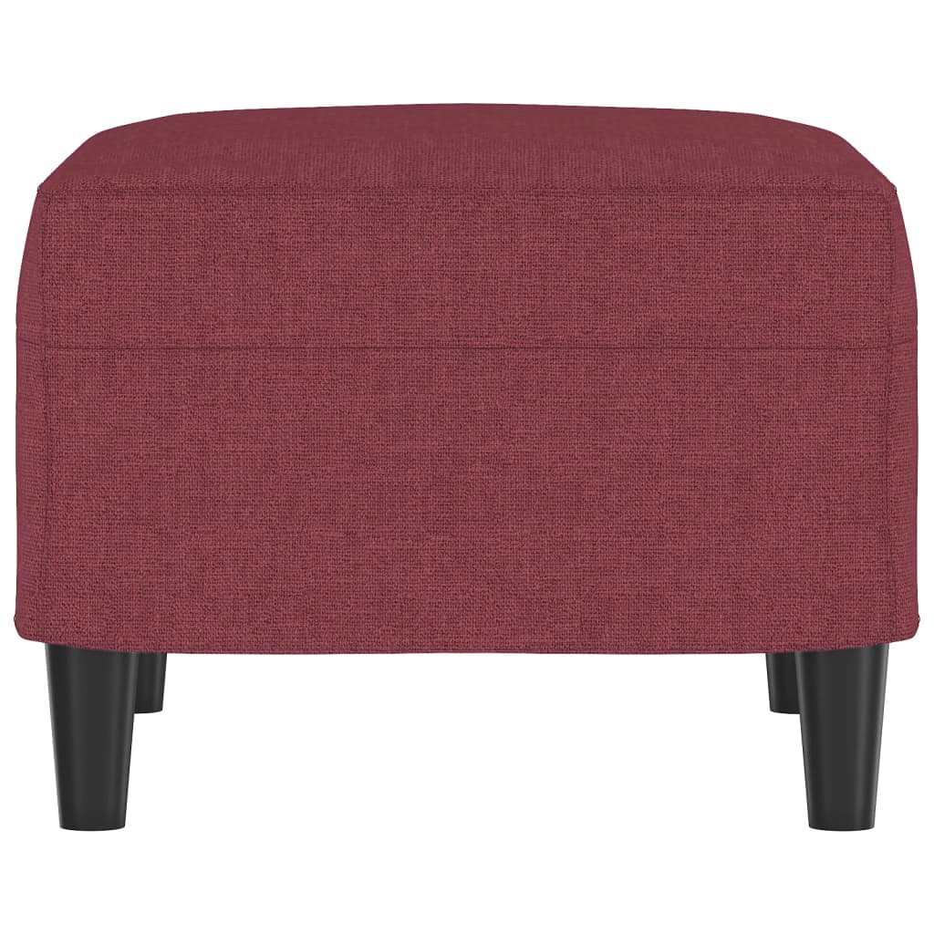 Fußhocker Weinrot 60x50x41 cm Stoff