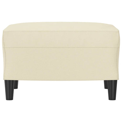 Fußhocker Creme 60x50x41 cm Kunstleder