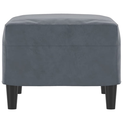 Fußhocker Dunkelgrau 60x50x41 cm Samt