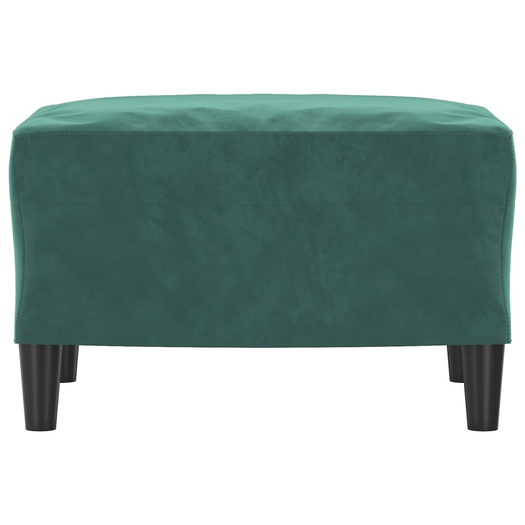 Fußhocker Dunkelgrün 60x50x41 cm Samt