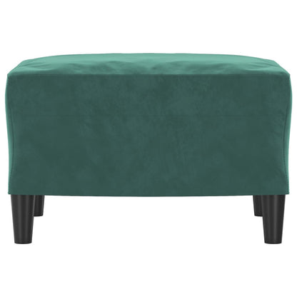 Fußhocker Dunkelgrün 60x50x41 cm Samt