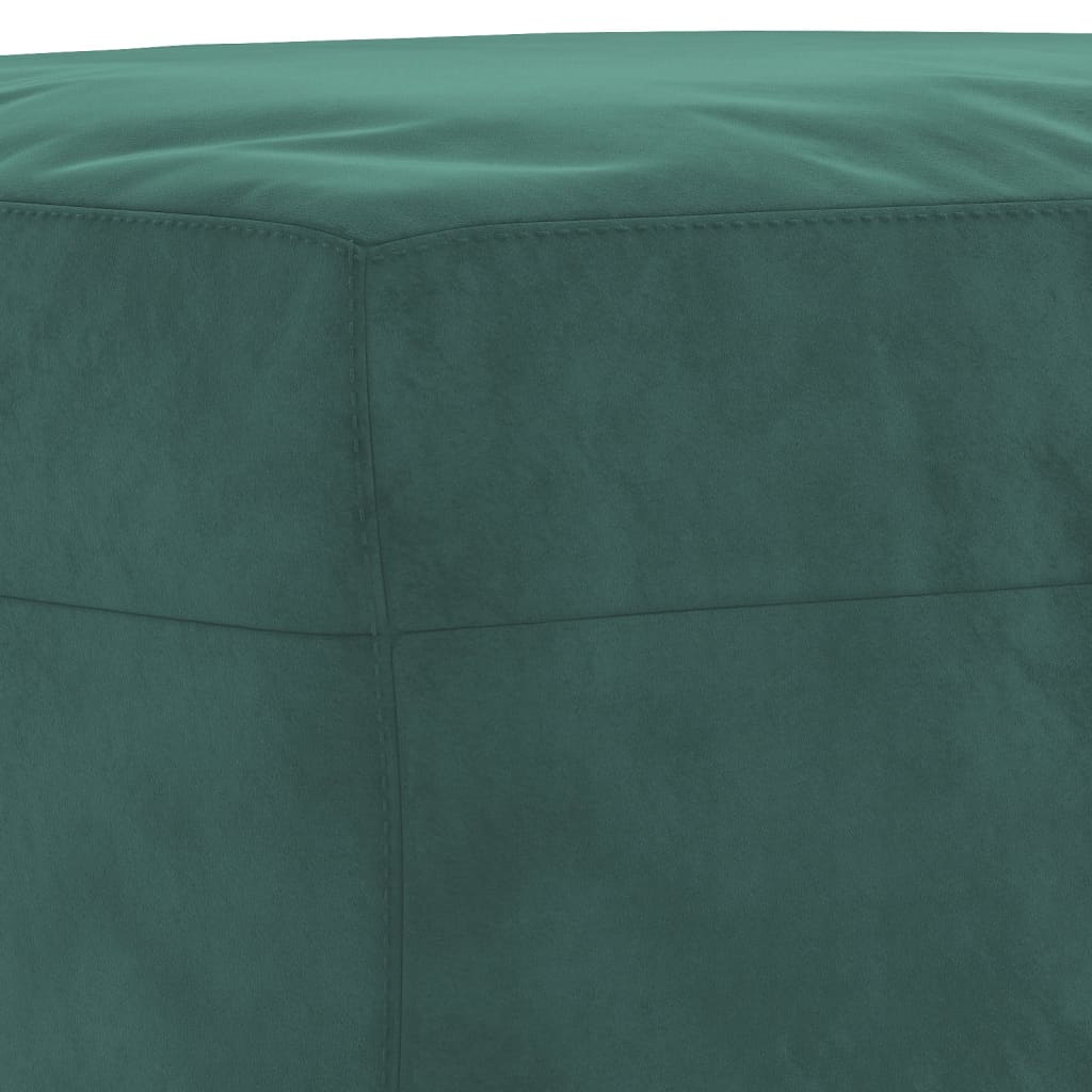Fußhocker Dunkelgrün 60x50x41 cm Samt