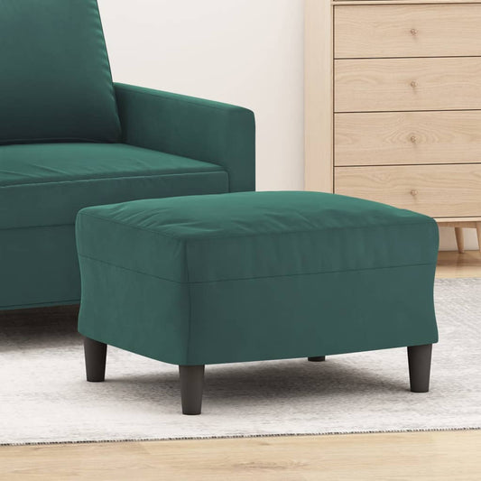 Fußhocker Dunkelgrün 60x50x41 cm Samt