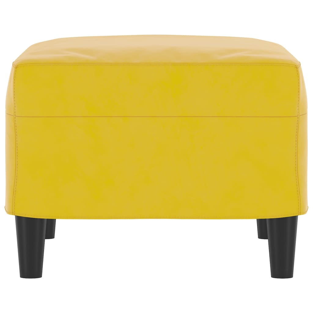 Fußhocker Gelb 60x50x41 cm Samt