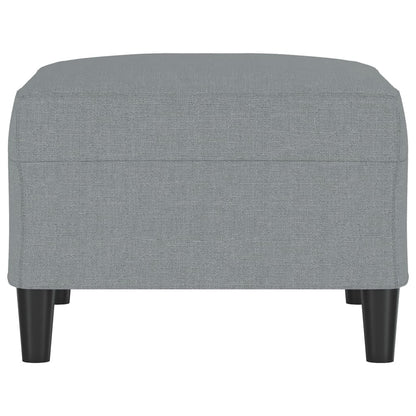 Fußhocker Hellgrau 70x55x41 cm Stoff