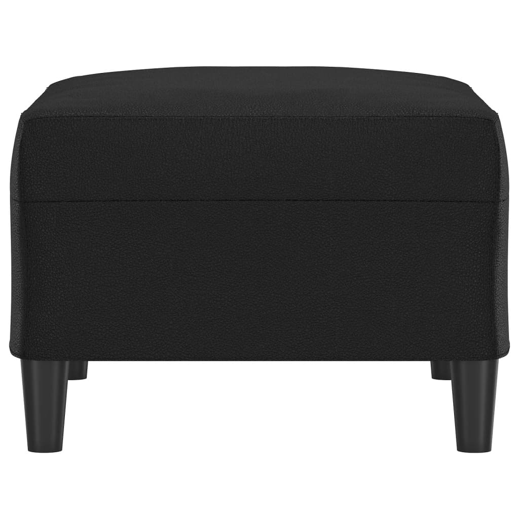 Fußhocker Schwarz 70x55x41 cm Kunstleder