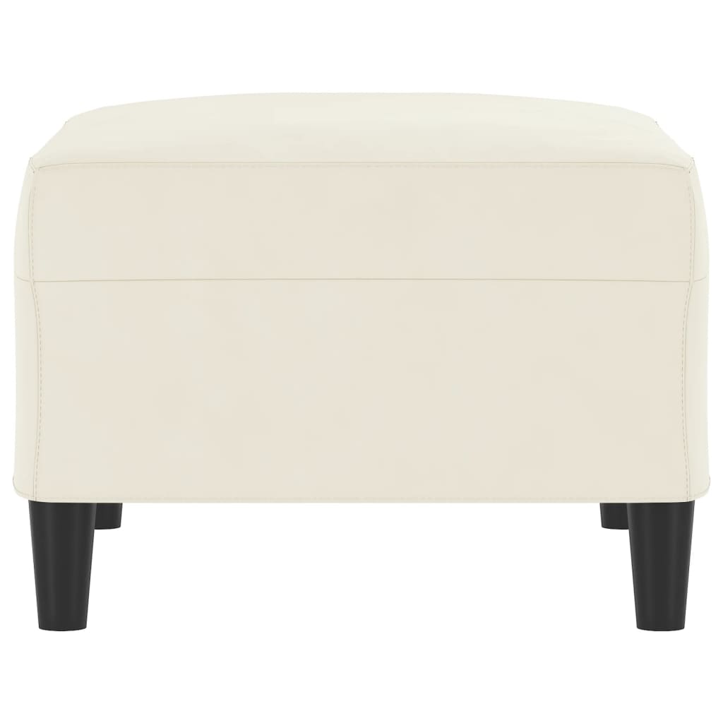Fußhocker Creme 70x55x41 cm Samt
