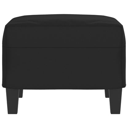 Fußhocker Schwarz 60x50x41 cm Mikrofasergewebe