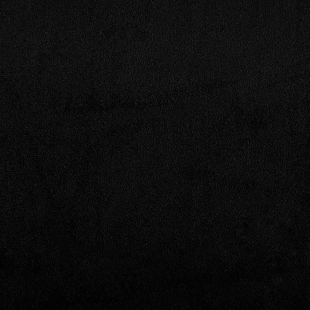 Fußhocker Schwarz 60x50x41 cm Mikrofasergewebe