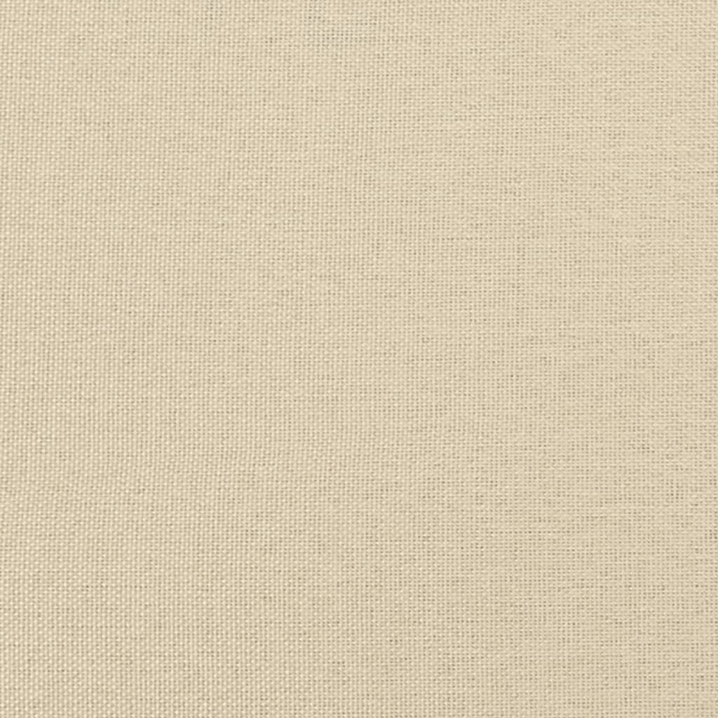 Fußhocker Creme 70x55x41 cm Stoff