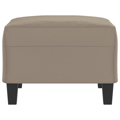 Fußhocker Taupe 70x55x41 cm Mikrofasergewebe