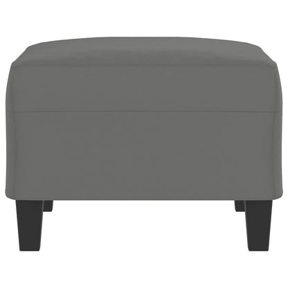 Fußhocker Dunkelgrau 70x55x41 cm Mikrofasergewebe