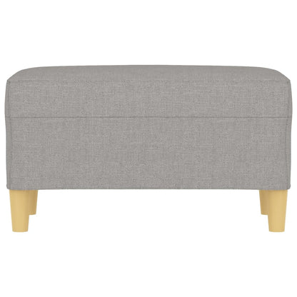 Sitzbank Hellgrau 70x35x41 cm Stoff