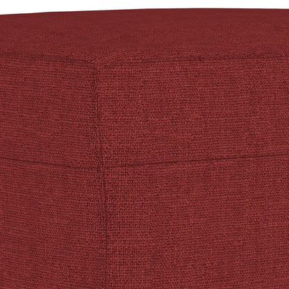 Sitzbank Weinrot 70x35x41 cm Stoff