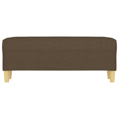 Sitzbank Braun 100x35x41 cm Stoff