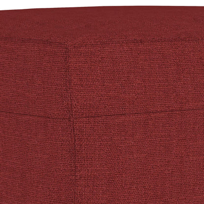 Sitzbank Weinrot 100x35x41 cm Stoff