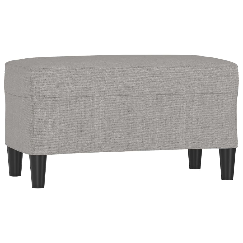 Sitzbank Hellgrau 70x35x41 cm Stoff