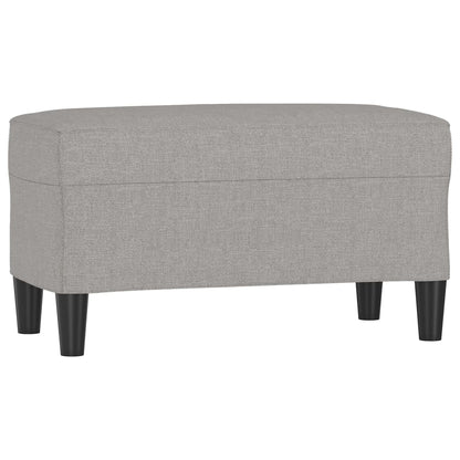 Sitzbank Hellgrau 70x35x41 cm Stoff