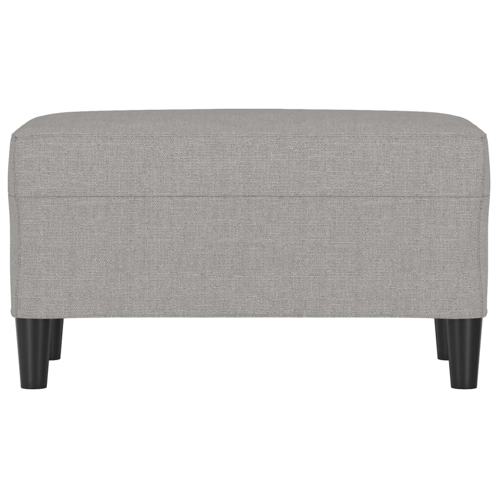 Sitzbank Hellgrau 70x35x41 cm Stoff