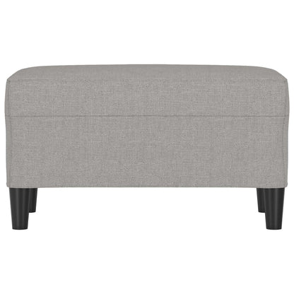 Sitzbank Hellgrau 70x35x41 cm Stoff
