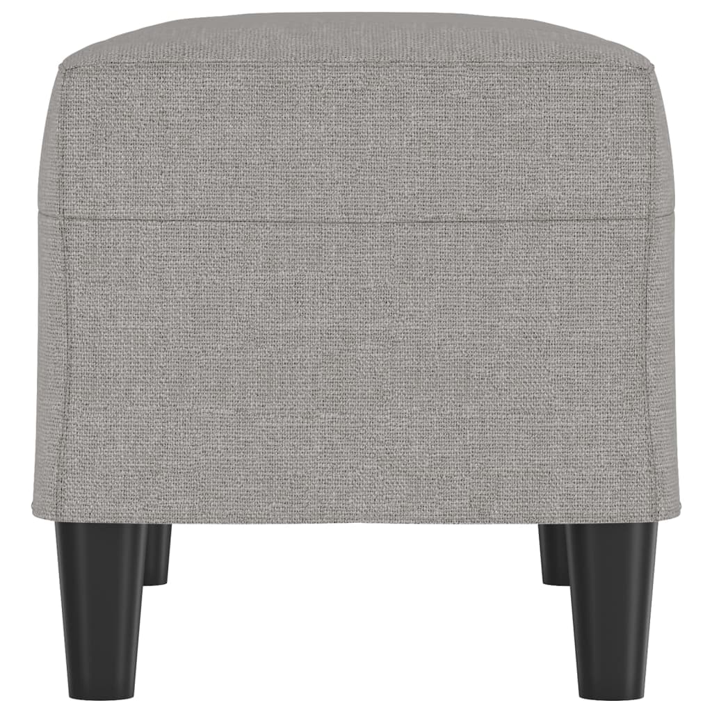 Sitzbank Hellgrau 70x35x41 cm Stoff