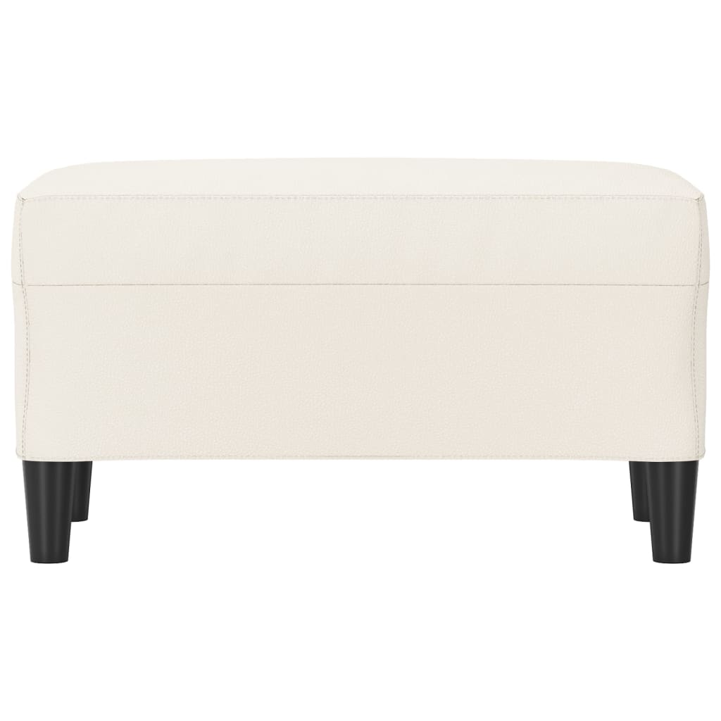 Sitzbank Creme 70x35x41 cm Kunstleder