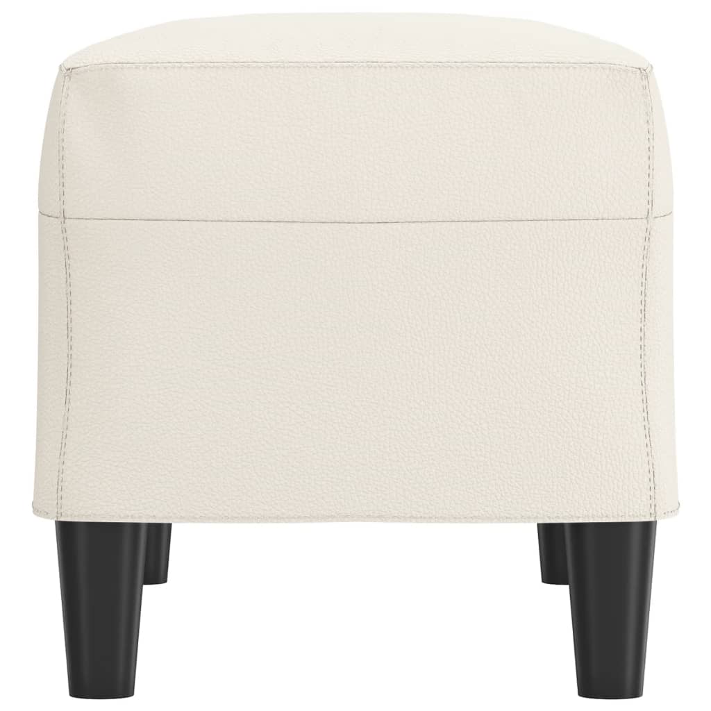 Sitzbank Creme 70x35x41 cm Kunstleder