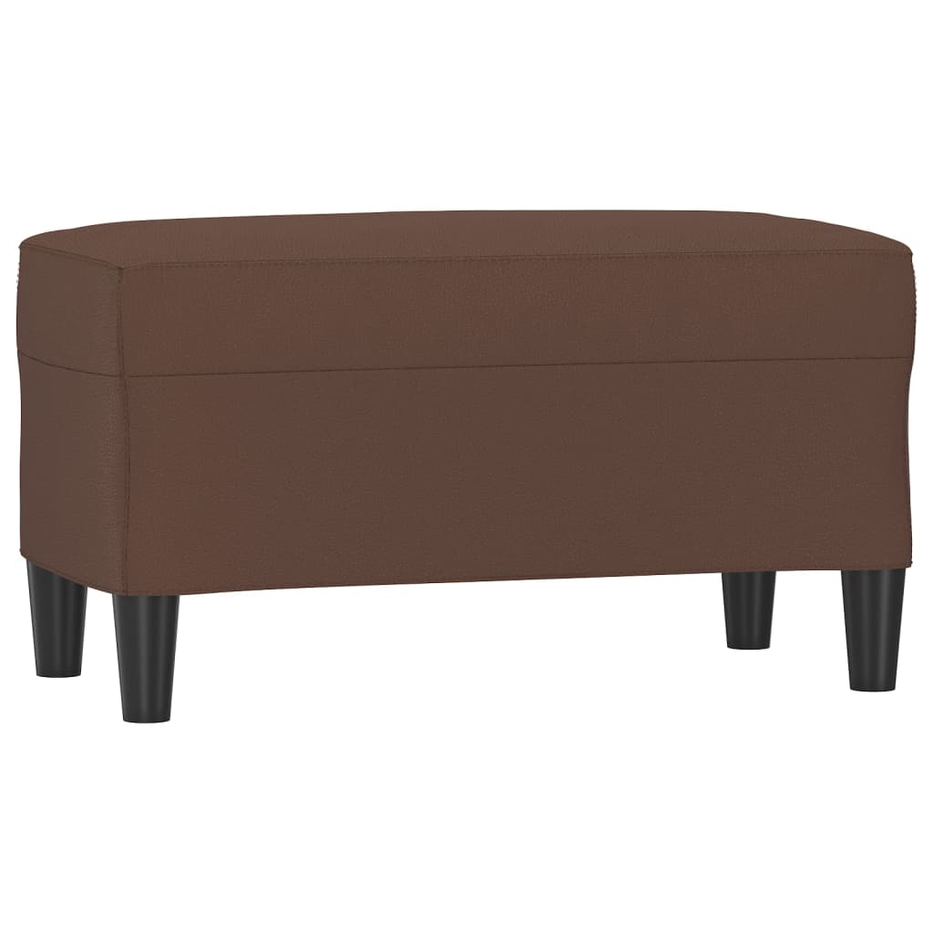 Sitzbank Braun 70x35x41 cm Kunstleder