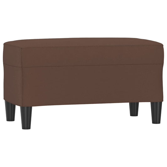 Sitzbank Braun 70x35x41 cm Kunstleder