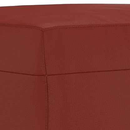 Sitzbank Weinrot 70x35x41 cm Kunstleder