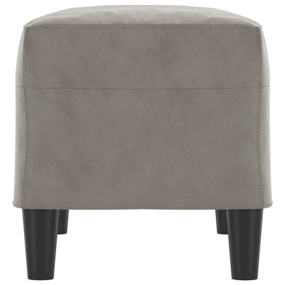 Sitzbank Hellgrau 70x35x41 cm Samt