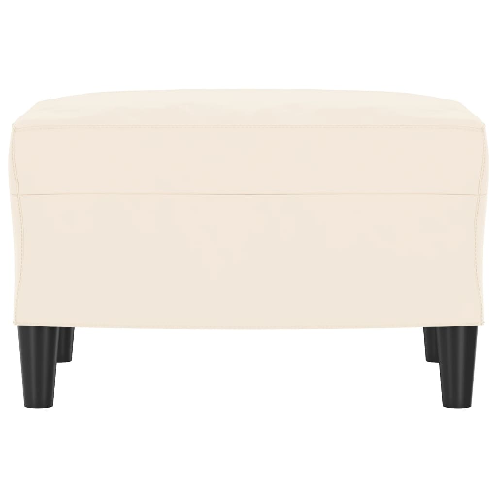 Sitzbank Creme 70x35x41 cm Samt