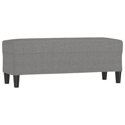 Sitzbank Dunkelgrau 100x35x41 cm Stoff