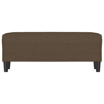 Sitzbank Braun 100x35x41 cm Stoff