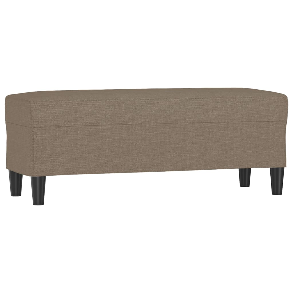 Sitzbank Taupe 100x35x41 cm Stoff