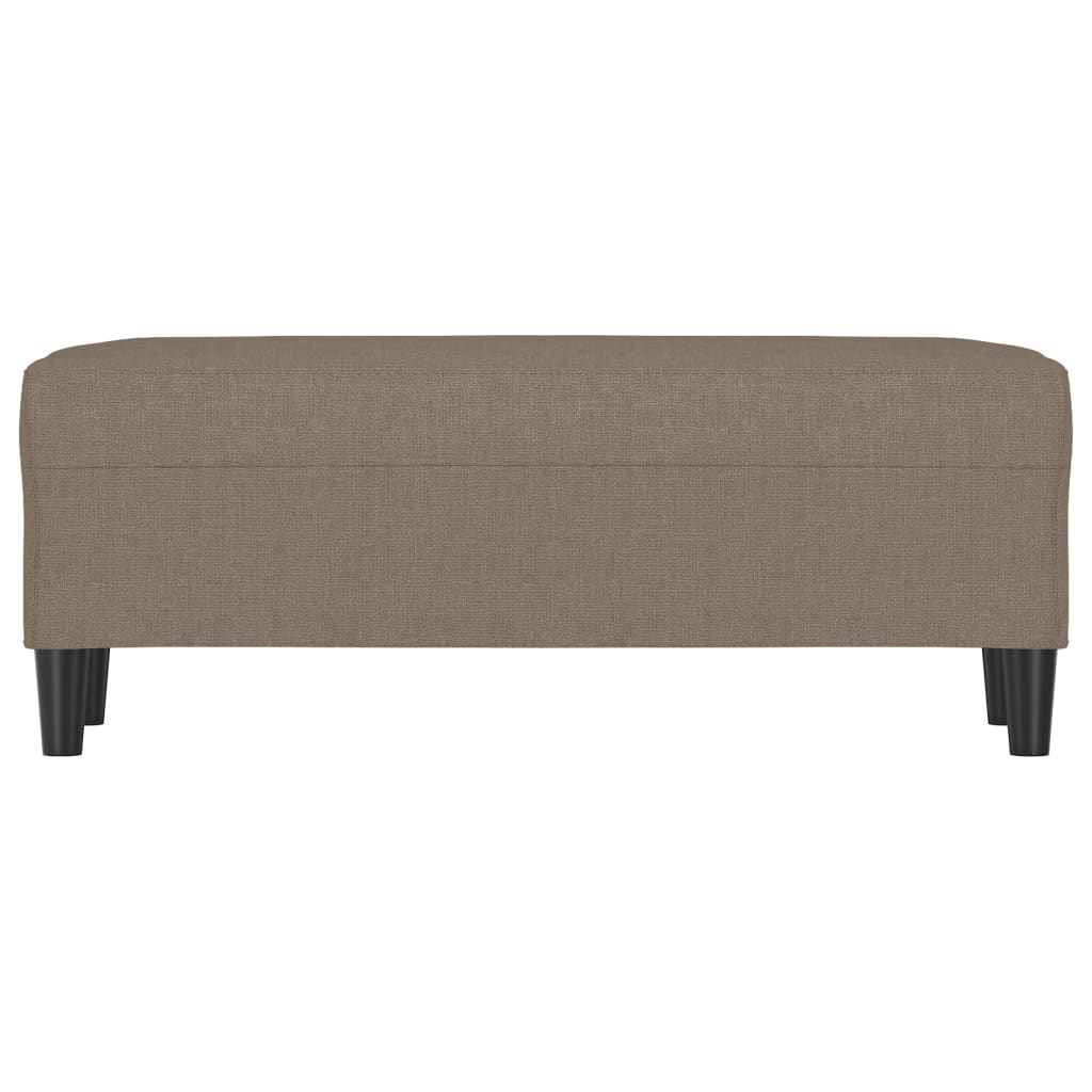 Sitzbank Taupe 100x35x41 cm Stoff