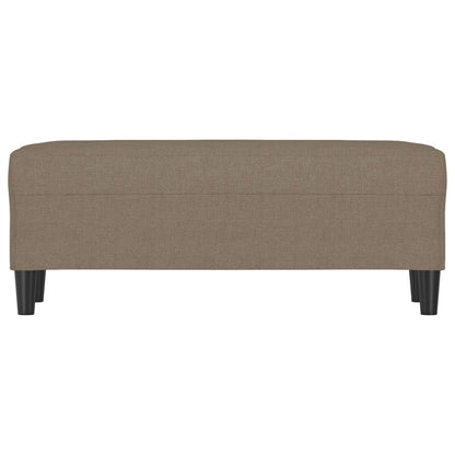 Sitzbank Taupe 100x35x41 cm Stoff