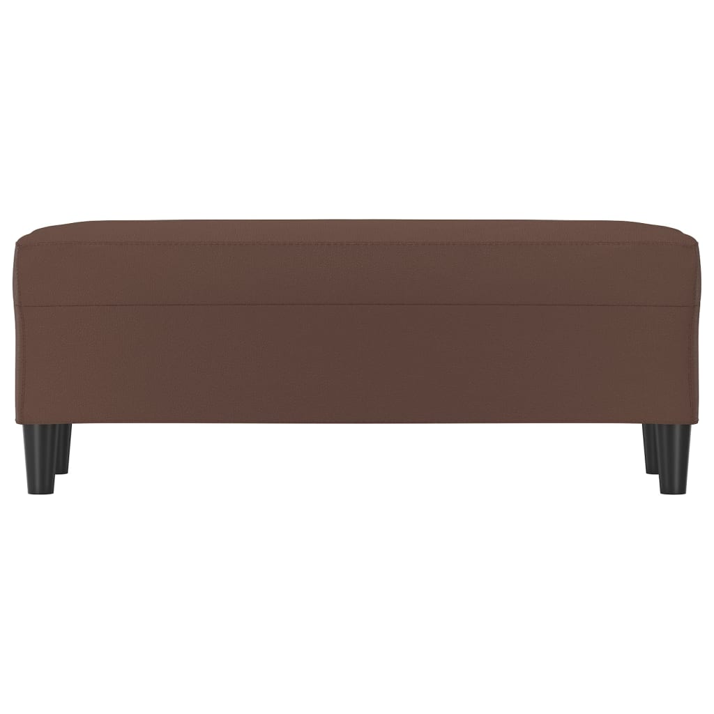 Sitzbank Braun 100x35x41 cm Kunstleder