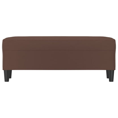 Sitzbank Braun 100x35x41 cm Kunstleder