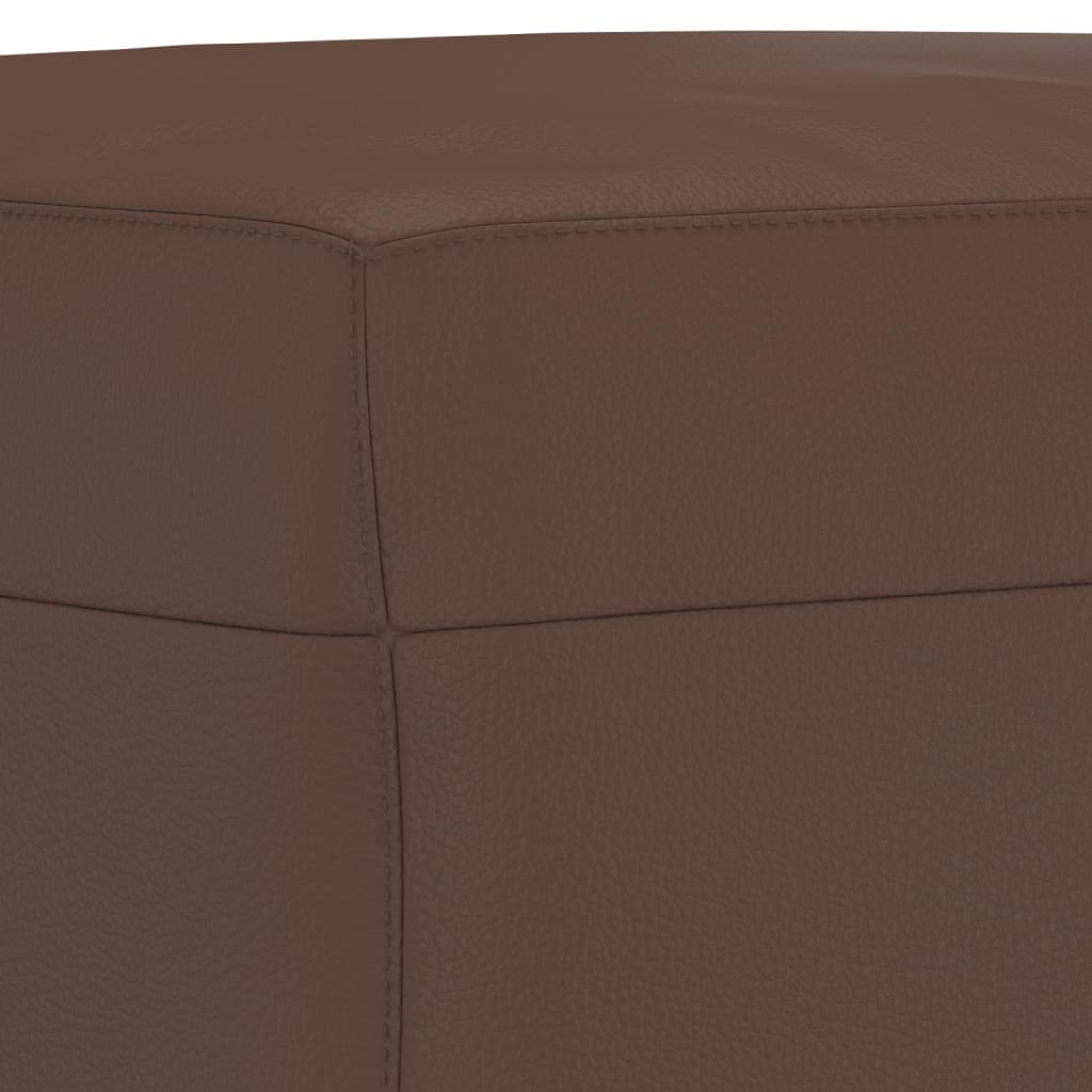 Sitzbank Braun 100x35x41 cm Kunstleder