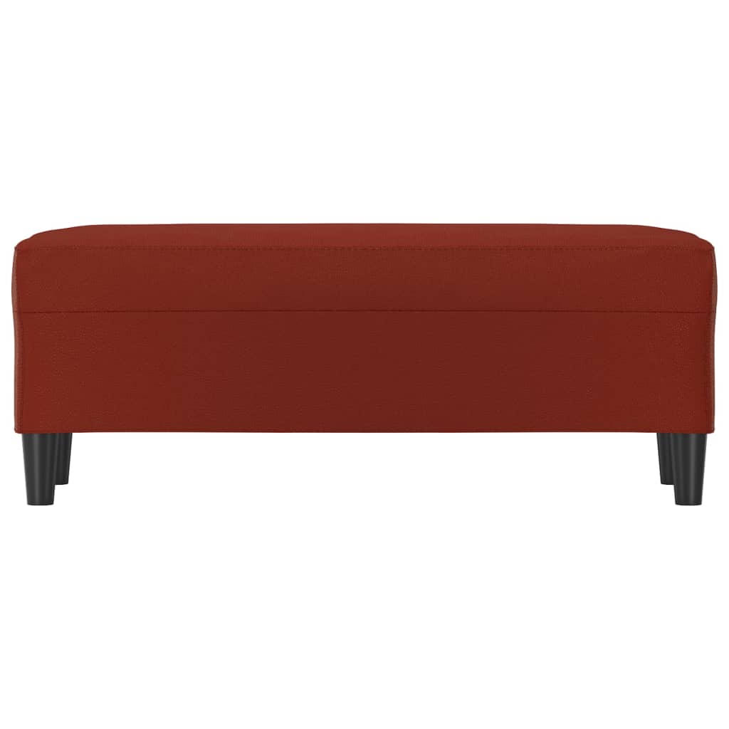 Sitzbank Weinrot 100x35x41 cm Kunstleder