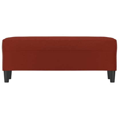 Sitzbank Weinrot 100x35x41 cm Kunstleder