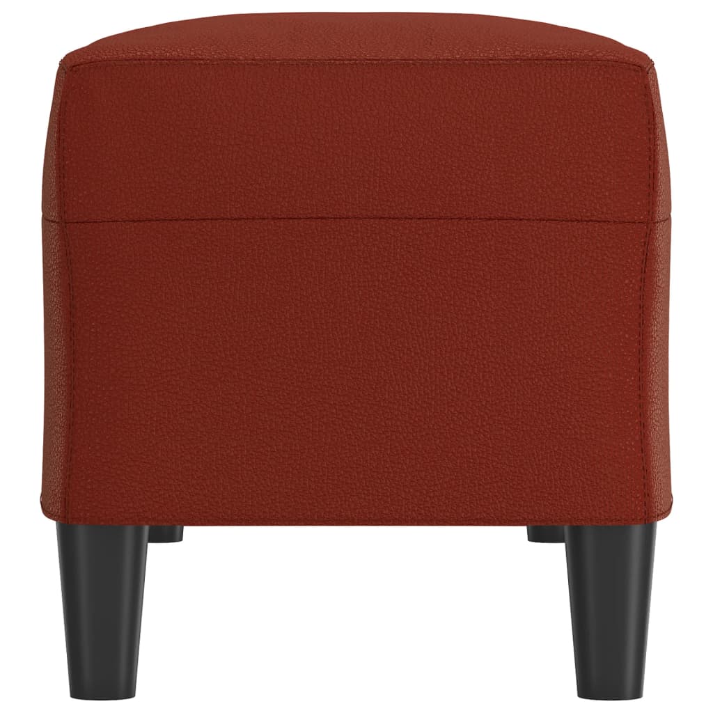 Sitzbank Weinrot 100x35x41 cm Kunstleder