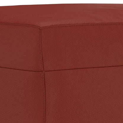 Sitzbank Weinrot 100x35x41 cm Kunstleder